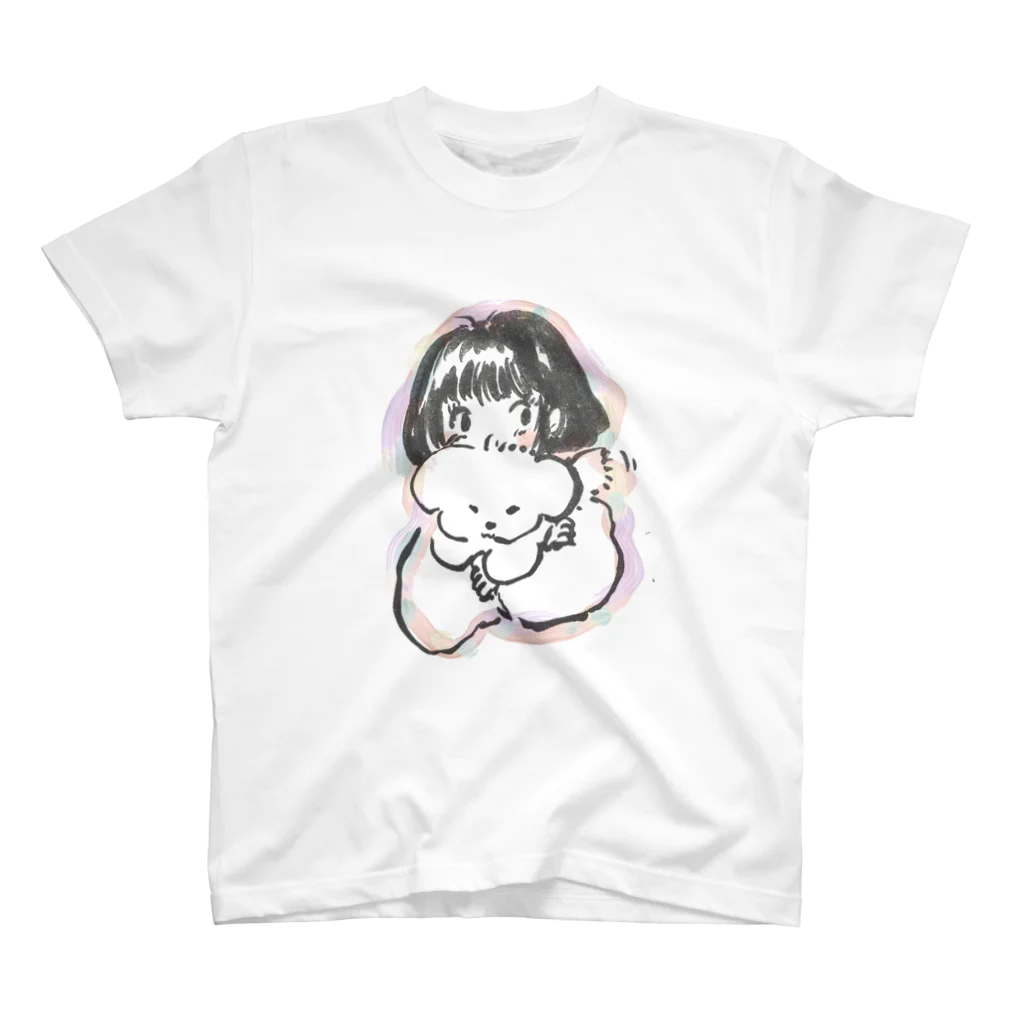 はこのいぬ_ふわふわ_ボブ スタンダードTシャツ