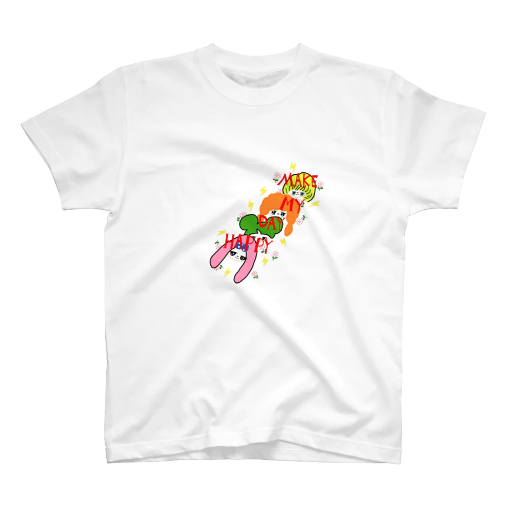 watayuの『MAKE MY DAY HAPPY』 スタンダードTシャツ