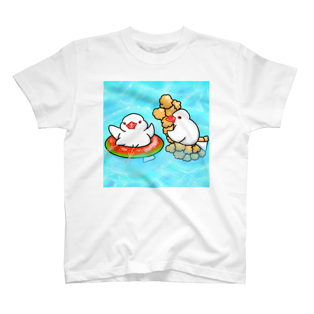Lily bird（リリーバード）のぷかぷか水遊び文鳥ず Regular Fit T-Shirt