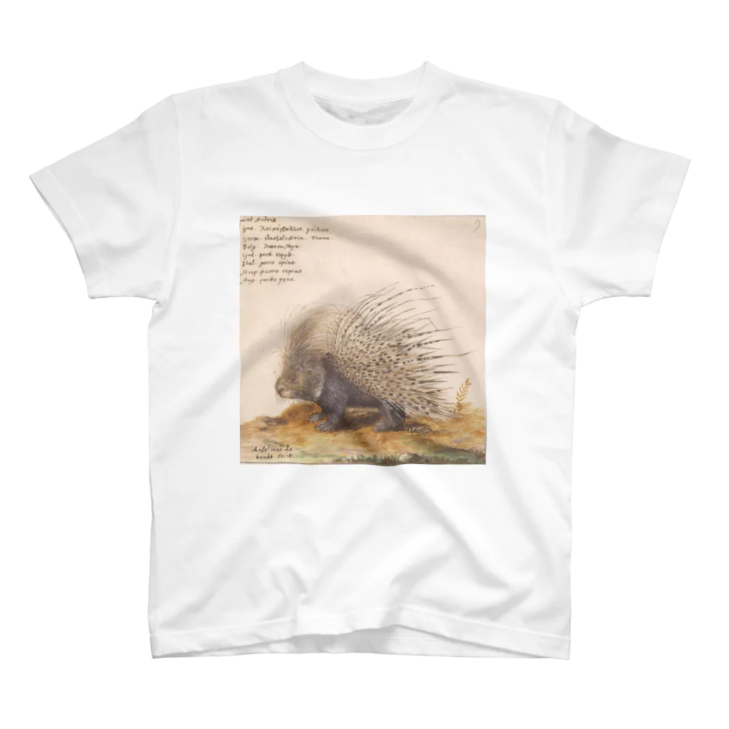 PALA's SHOP　cool、シュール、古風、和風、のPORCUPINE スタンダードTシャツ