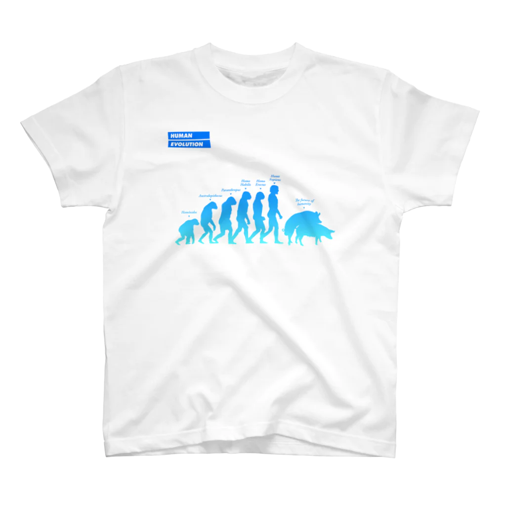 cultivate_jpのHUMAN EVOLUTION スタンダードTシャツ