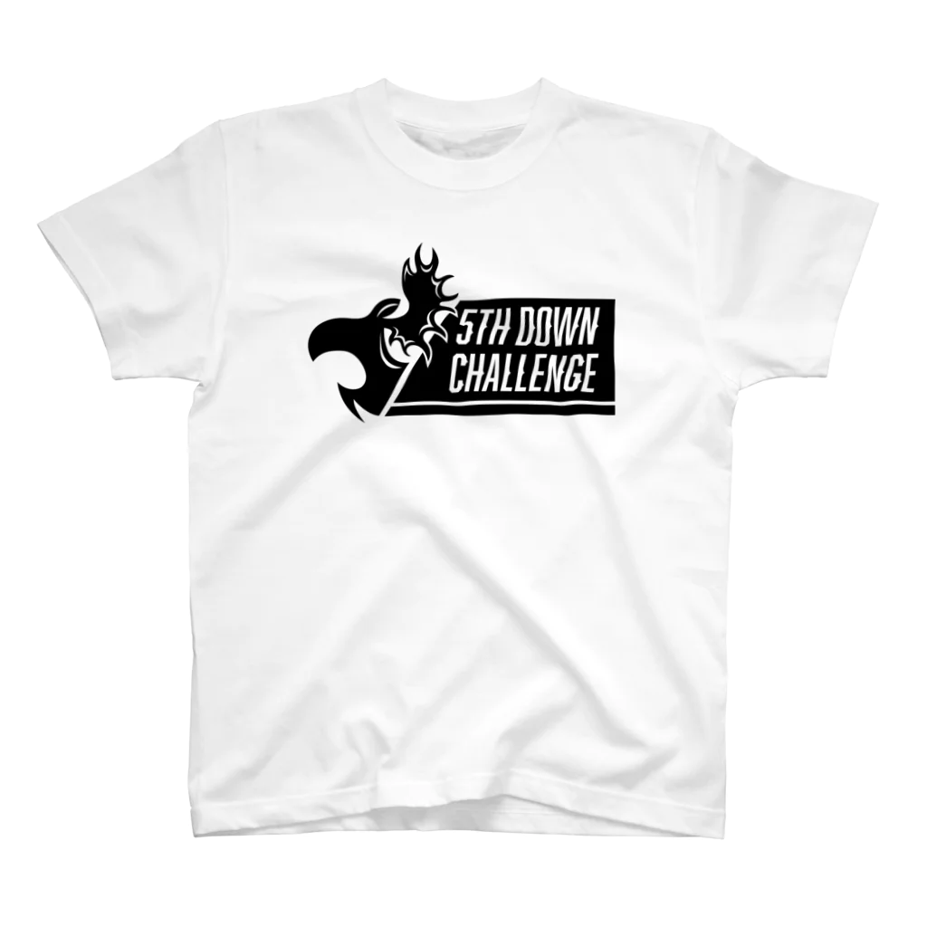 5thdownチャレンジ【NFLアメフト】のムースキンが主役！ スタンダードTシャツ