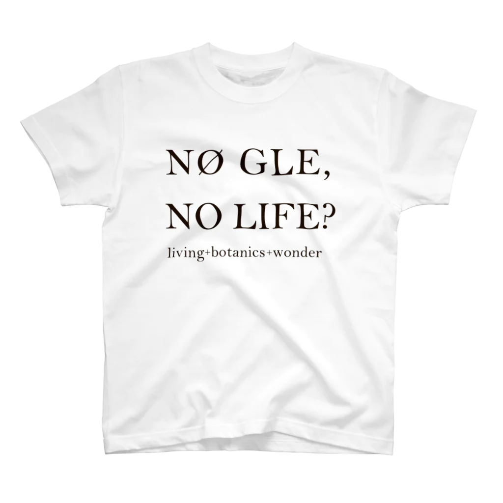 NØGLEのNØ GLE, NO LIFE (white) スタンダードTシャツ