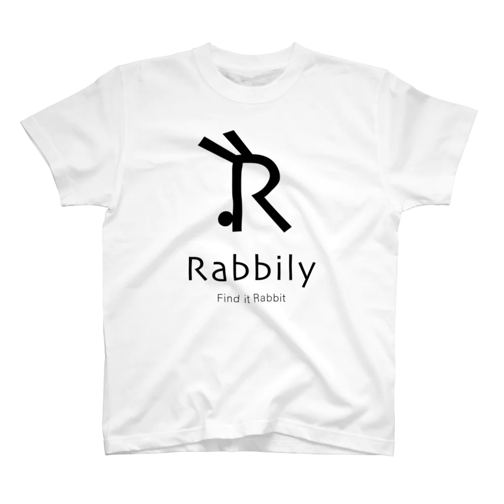 mukomaruのRabbily　Rogo+ スタンダードTシャツ