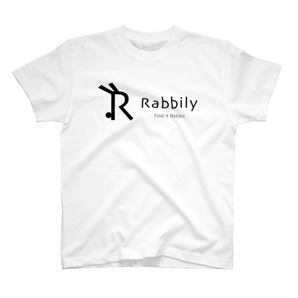 mukomaruのRabbily　Rogo+２ スタンダードTシャツ