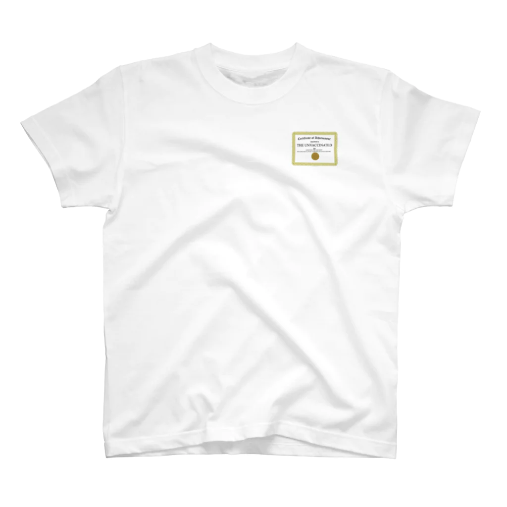 翼spirit 【翼スピリット】のTHE UNVACCINATED (非接種の称号) Regular Fit T-Shirt