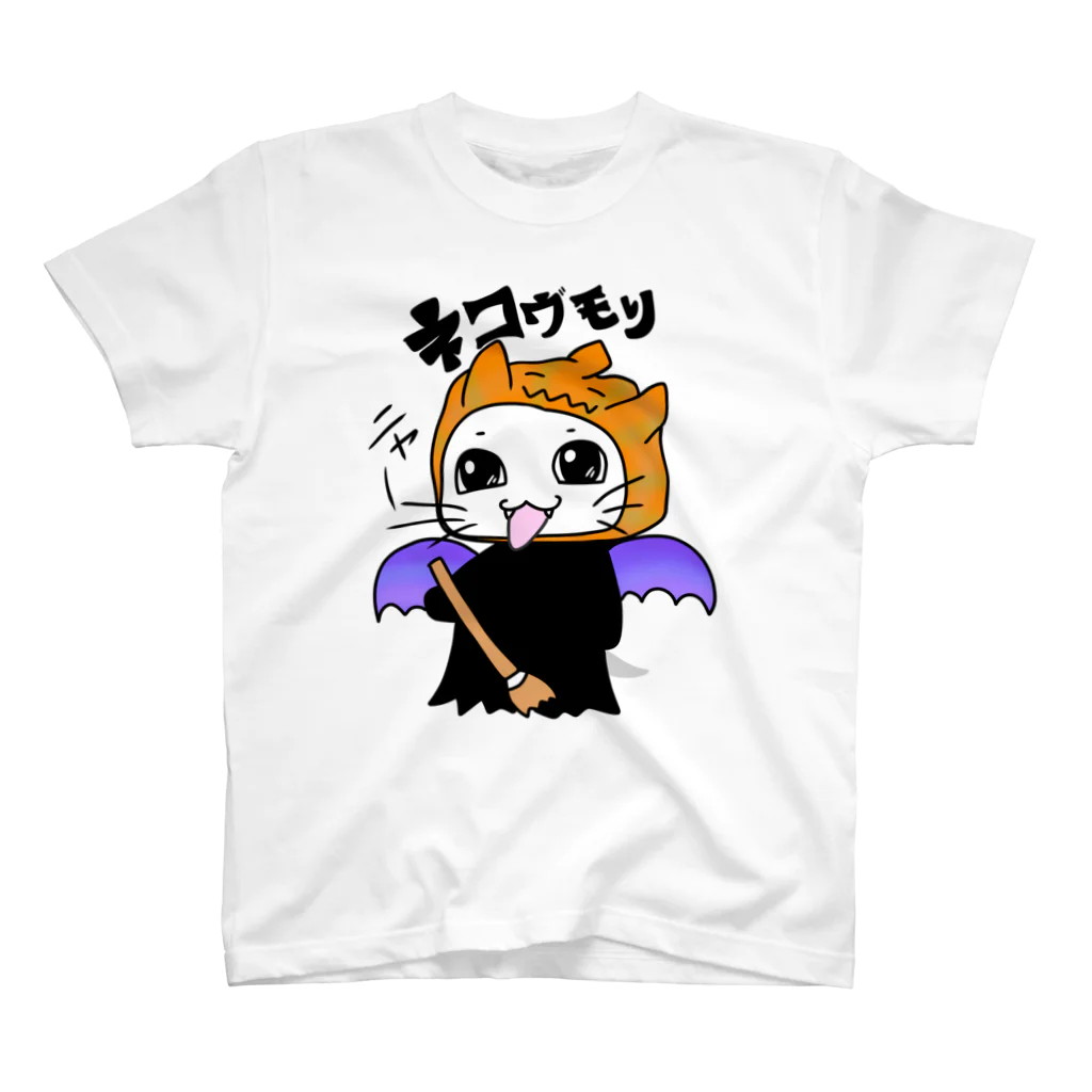 Happybirthdayのネコウモリ Regular Fit T-Shirt
