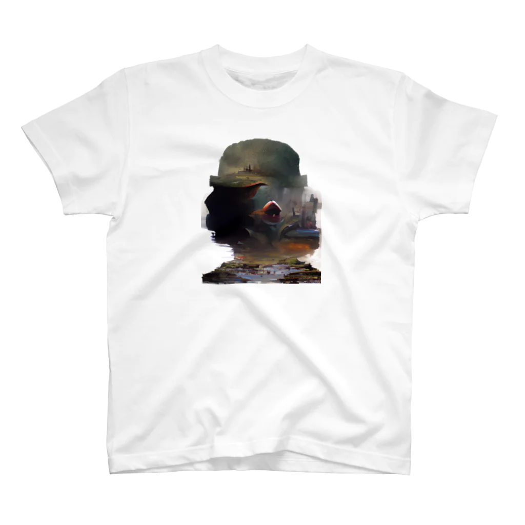 ryuhyuhoのSurrealism imitating a piranha Regular Fit T-Shirt