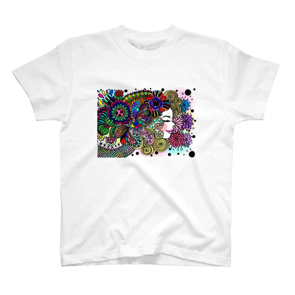 wakukira mai artの山羊座の女神 Regular Fit T-Shirt