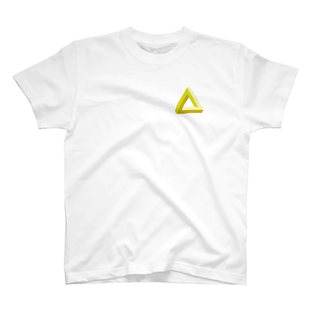 ヲトトイグラフィックスの【ロゴ大きめ】impossible object (WARM) Regular Fit T-Shirt