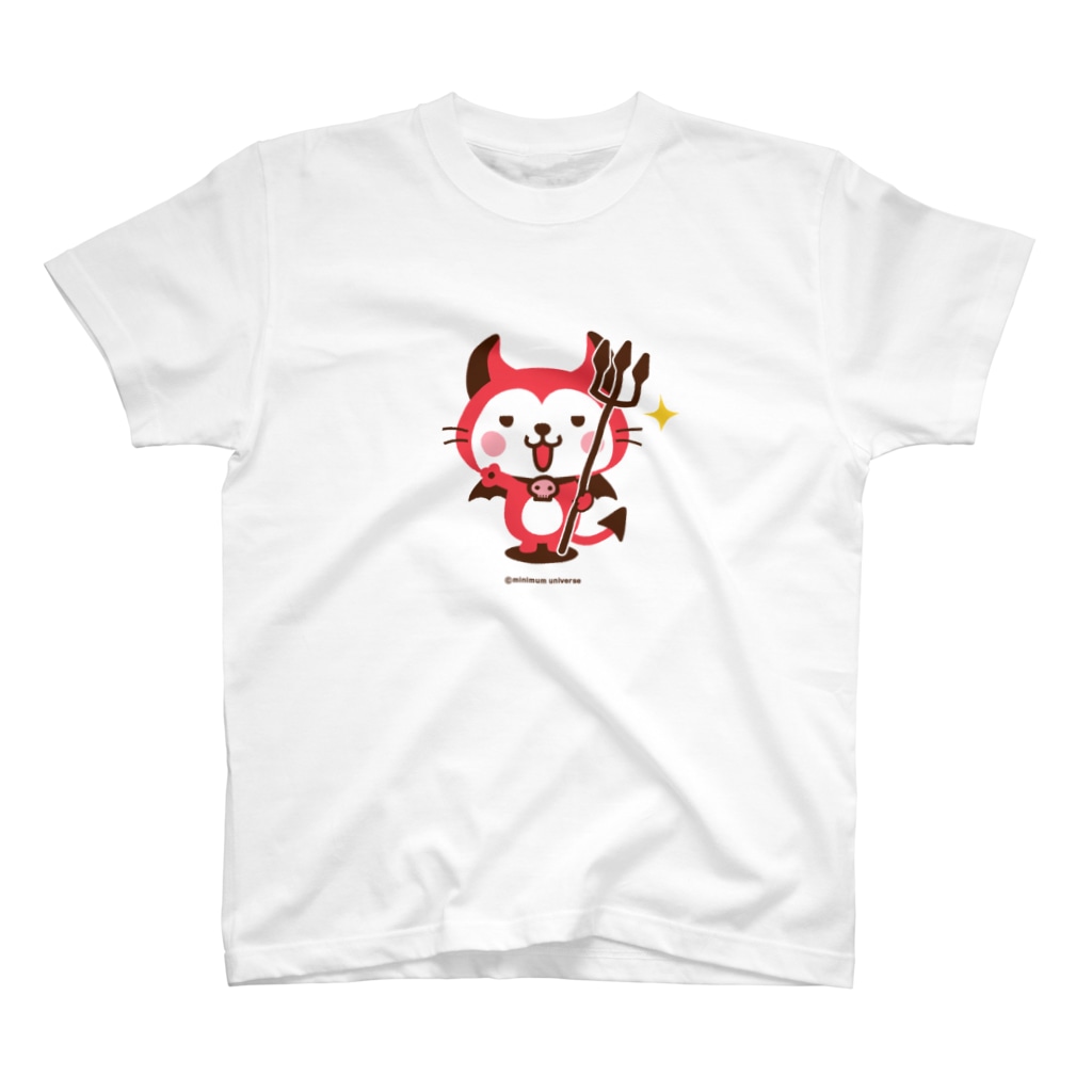 ミニマムユニヴァース@SUZURIのデビねこくんTシャツ Regular Fit T-Shirt