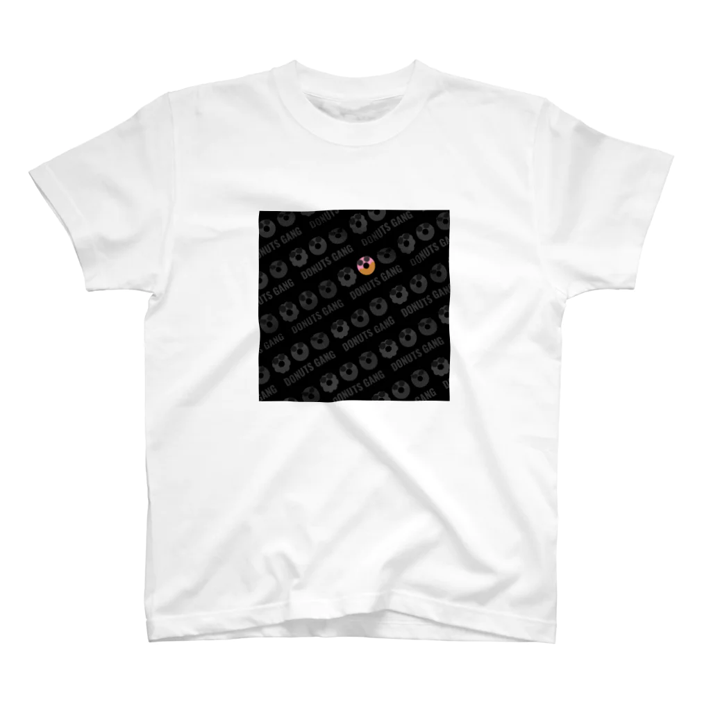 テモアシドーナツ（ドーナツギャング）のドーナツギャング（モノグラムパターン） Regular Fit T-Shirt