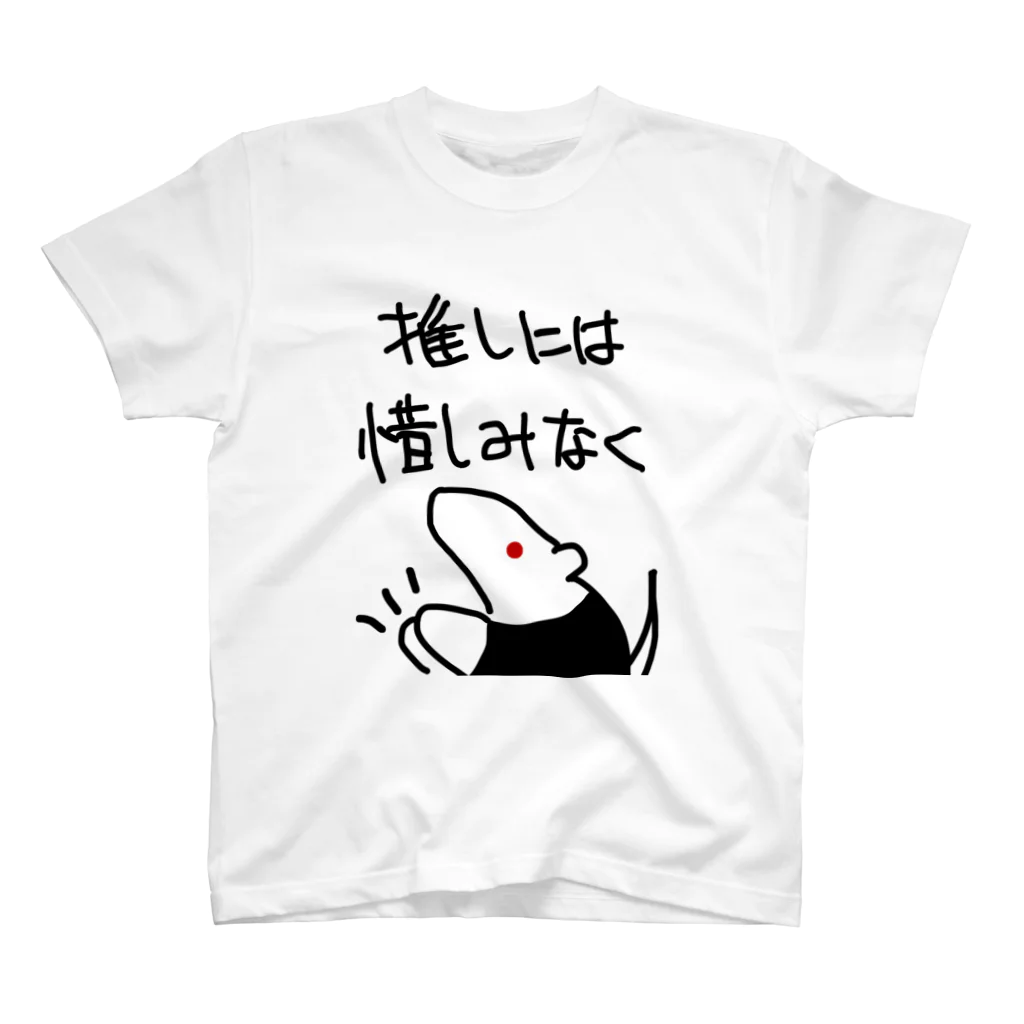 ミナミコアリクイ【のの】の推しには惜しみなく【ミナミコアリクイ】 スタンダードTシャツ