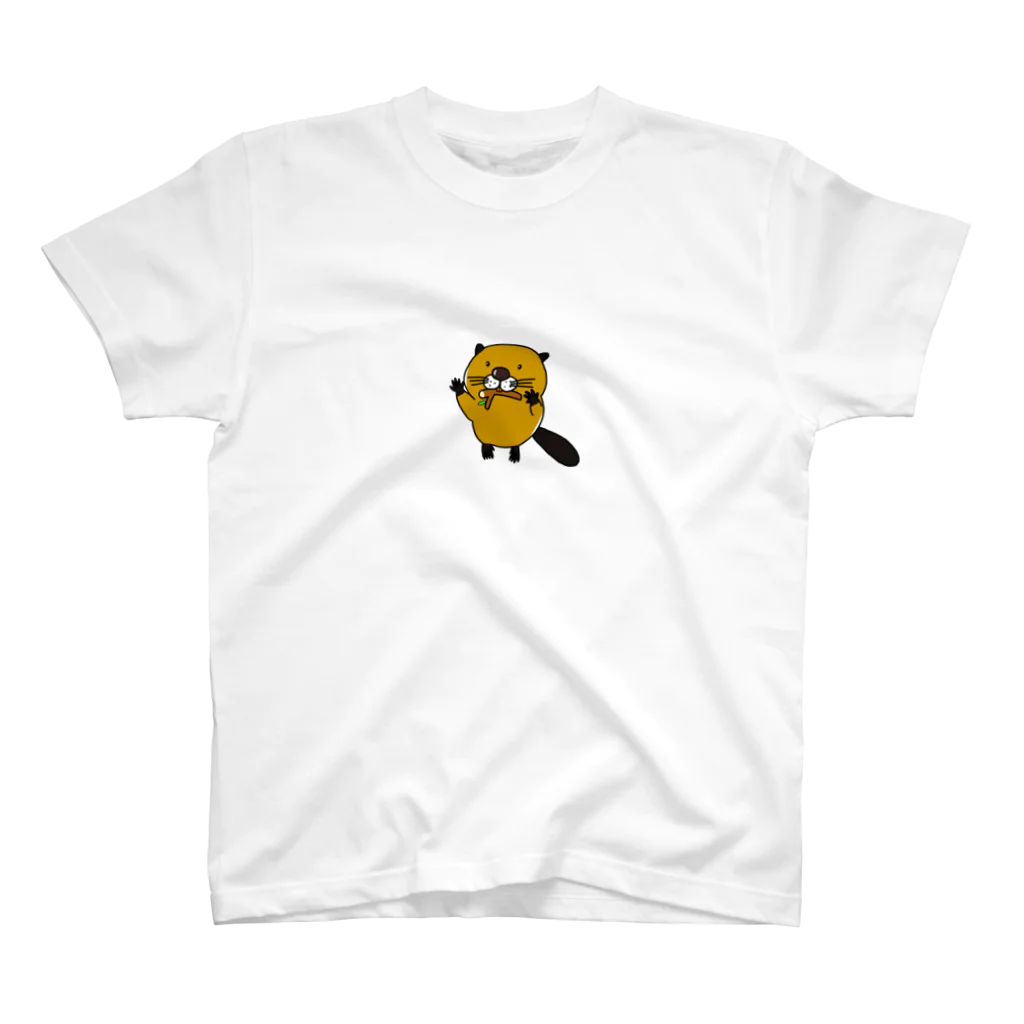 Beaver The Richのアメリカビーバーのナッツ スタンダードTシャツ