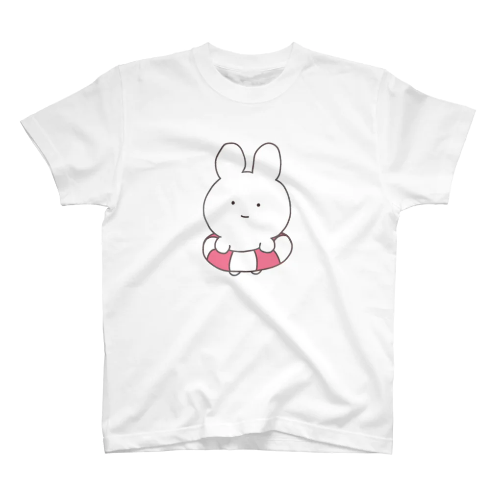 まよいちゃんのおみせやさんの海にいきたいうさこ スタンダードTシャツ