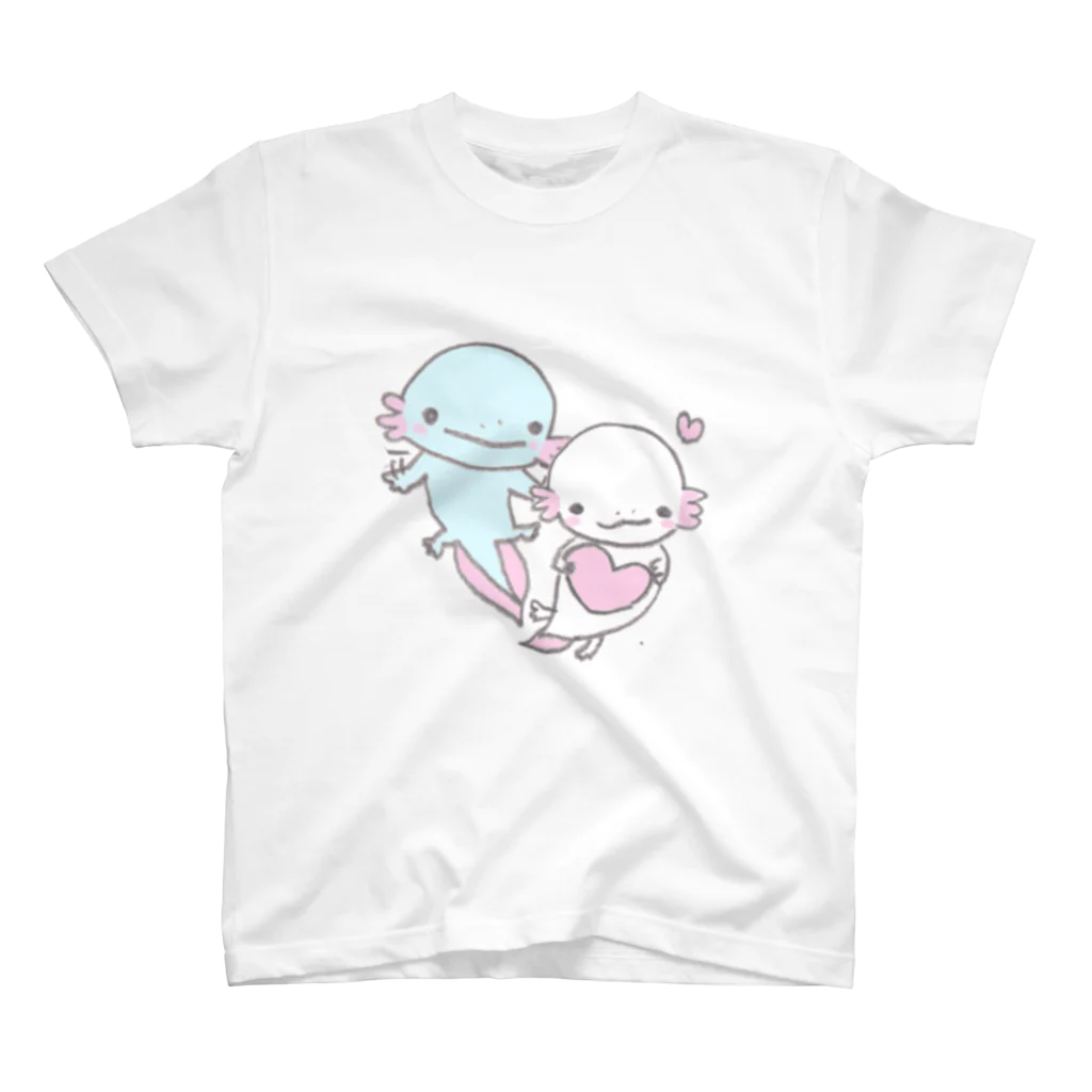 都愛ともかのかわいいウーパールーパー スタンダードTシャツ