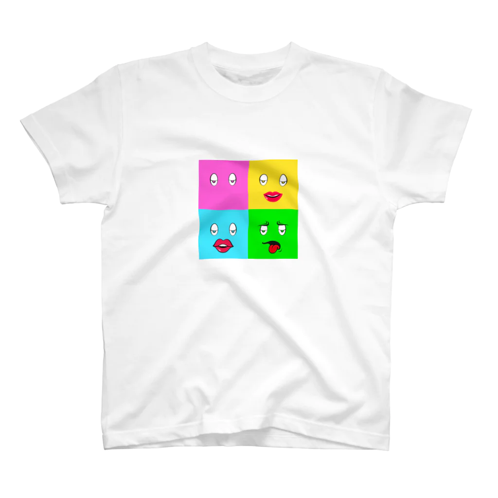 Lazy Faces Clubのサンプル（片面のみ） スタンダードTシャツ