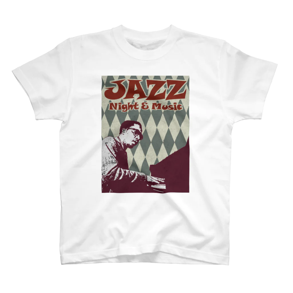 Hungry FreaksのJAZZ: Night & Music スタンダードTシャツ