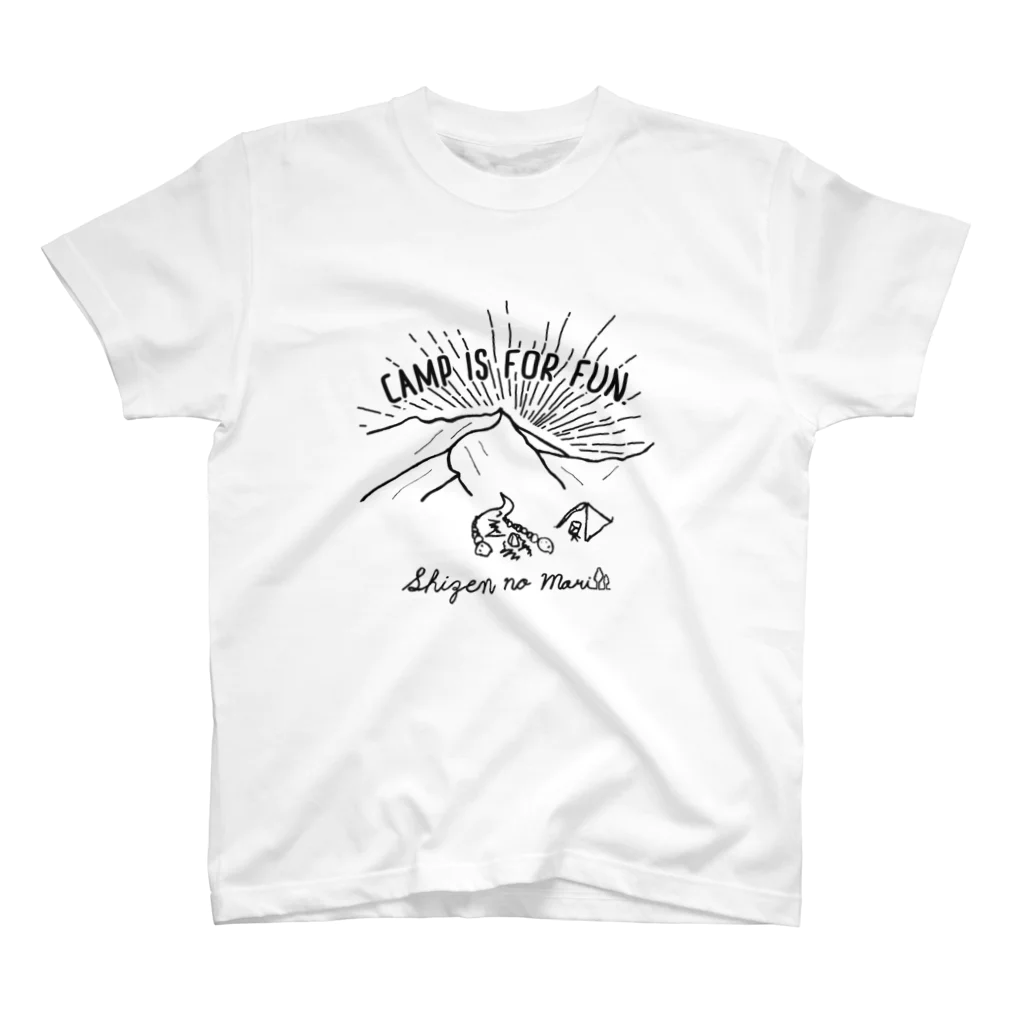 Too fool campers Shop!のSHIZENnoMORI01(黒文字) スタンダードTシャツ