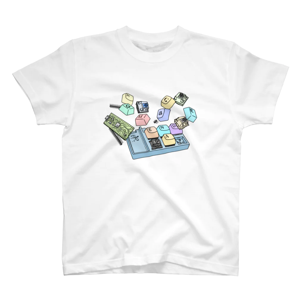 ataruno artの自作キーボードのエンドゲームを目指して(カラー) Regular Fit T-Shirt