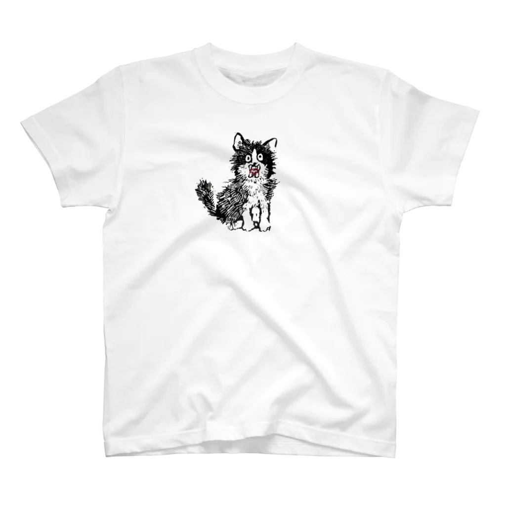 hare-yaの黒猫ニャー スタンダードTシャツ