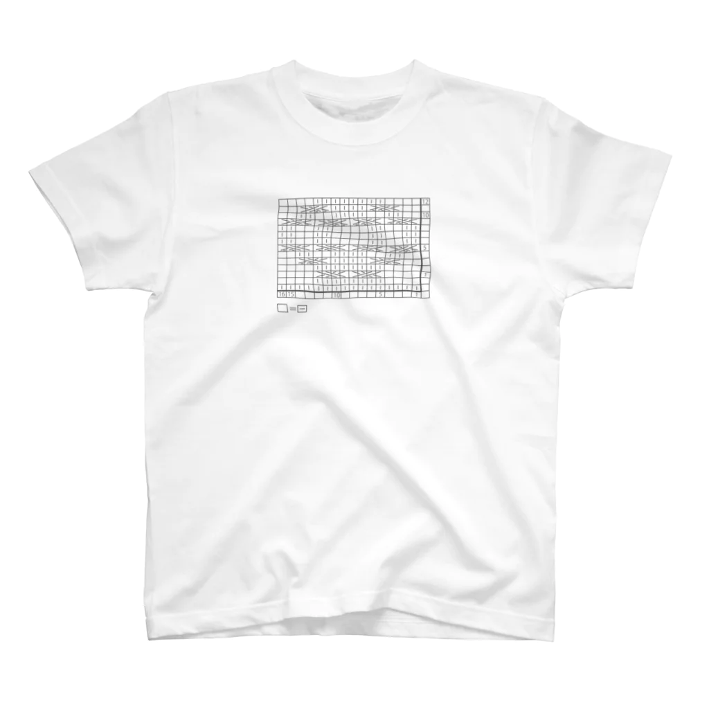 編み物 by 日本ヴォーグ社の交差模様（シンプル） Regular Fit T-Shirt