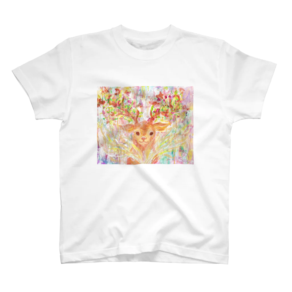 Lovearth🌍🌷の実りの鹿 スタンダードTシャツ