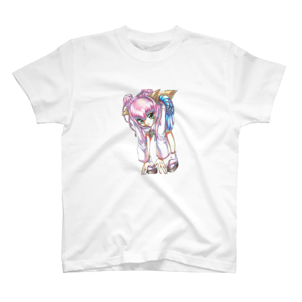 弐０Heartsの狐巫女 Regular Fit T-Shirt