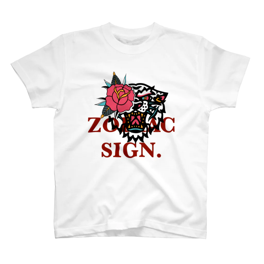 zodiac signの虎 Regular Fit T-Shirt