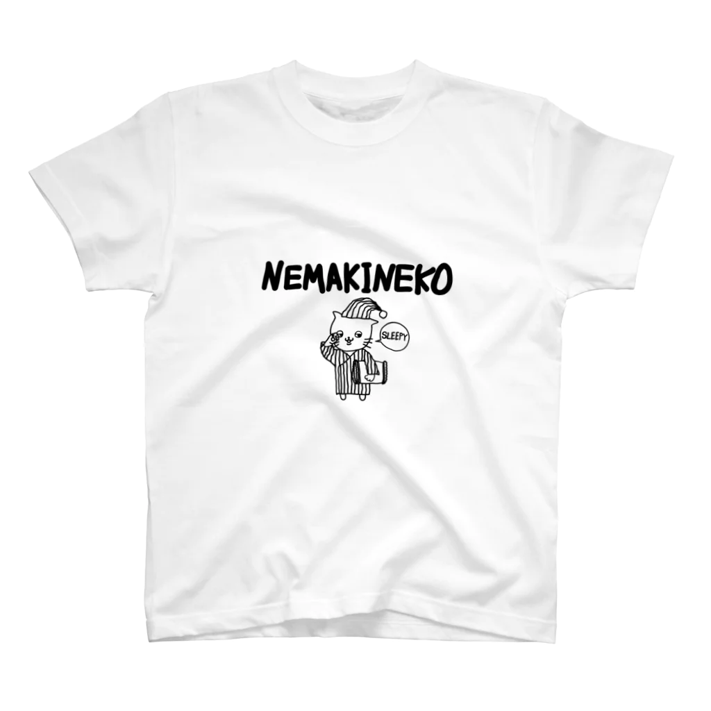 サイコロケのnemakineko Regular Fit T-Shirt