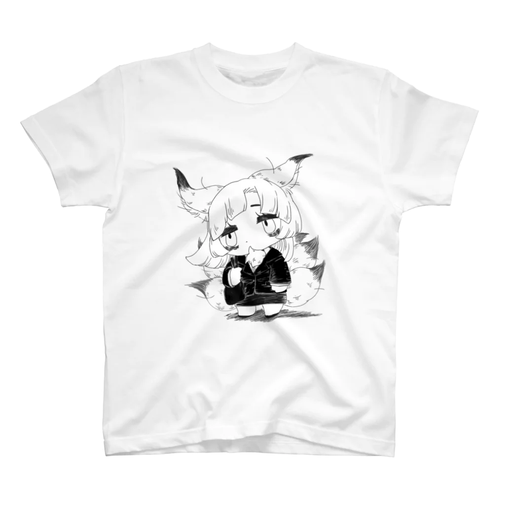 ユマニテンの過労きつねちゃん スタンダードTシャツ