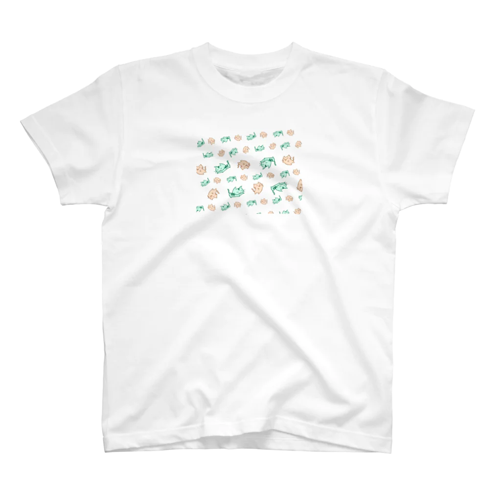 まりにゃんずのじゃれまくる まりにゃんず スタンダードTシャツ