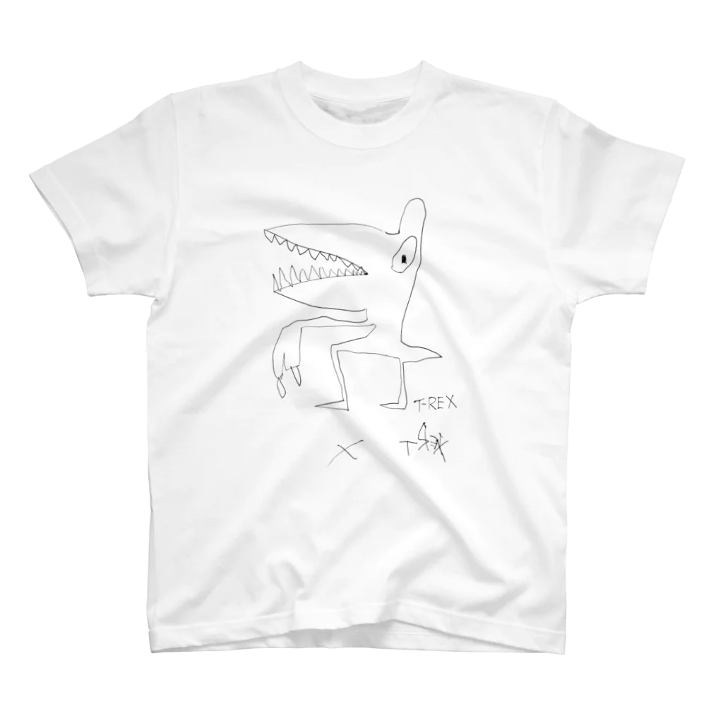 RitoDesignのT-REX 3years old スタンダードTシャツ