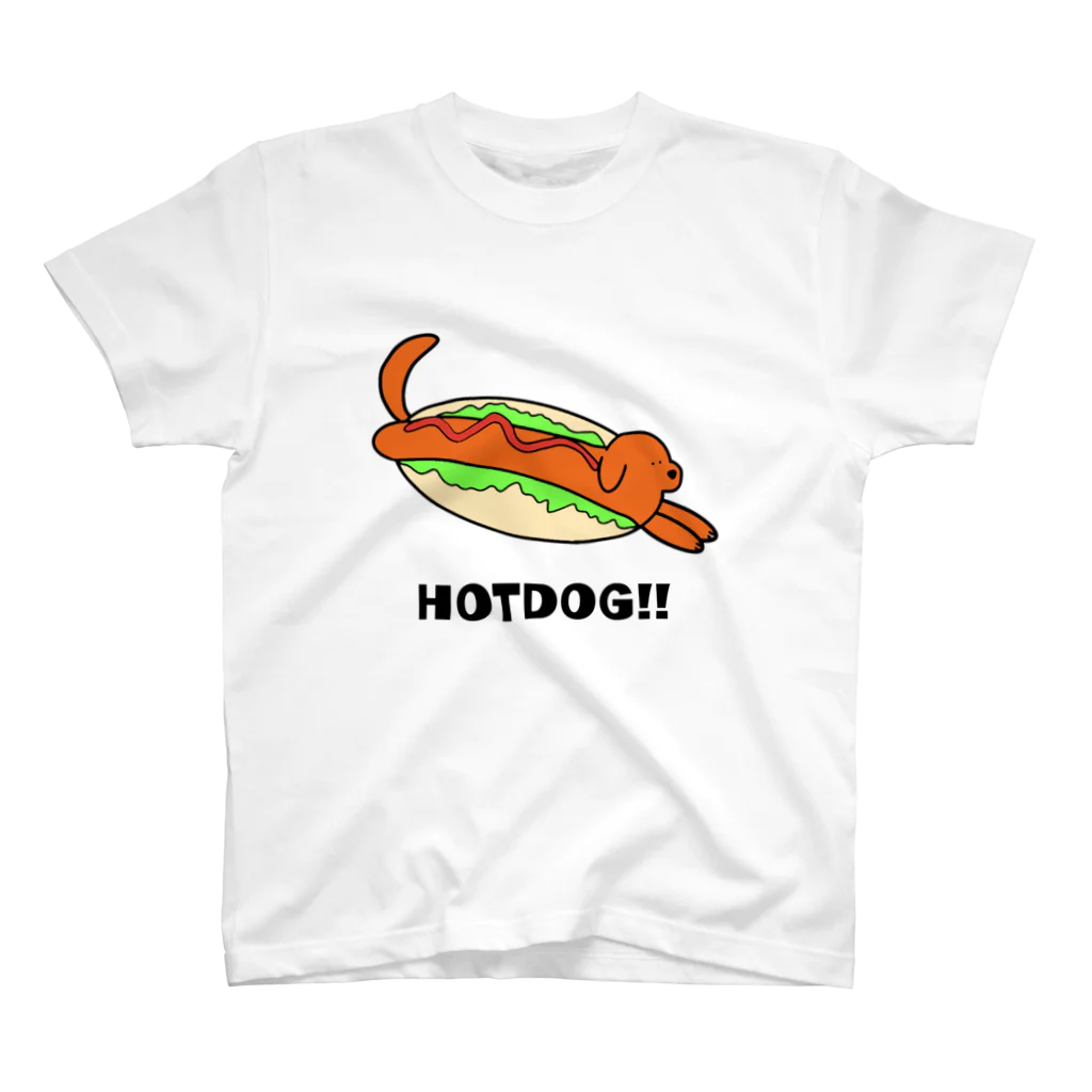 FOODZOOのHOTDOG スタンダードTシャツ