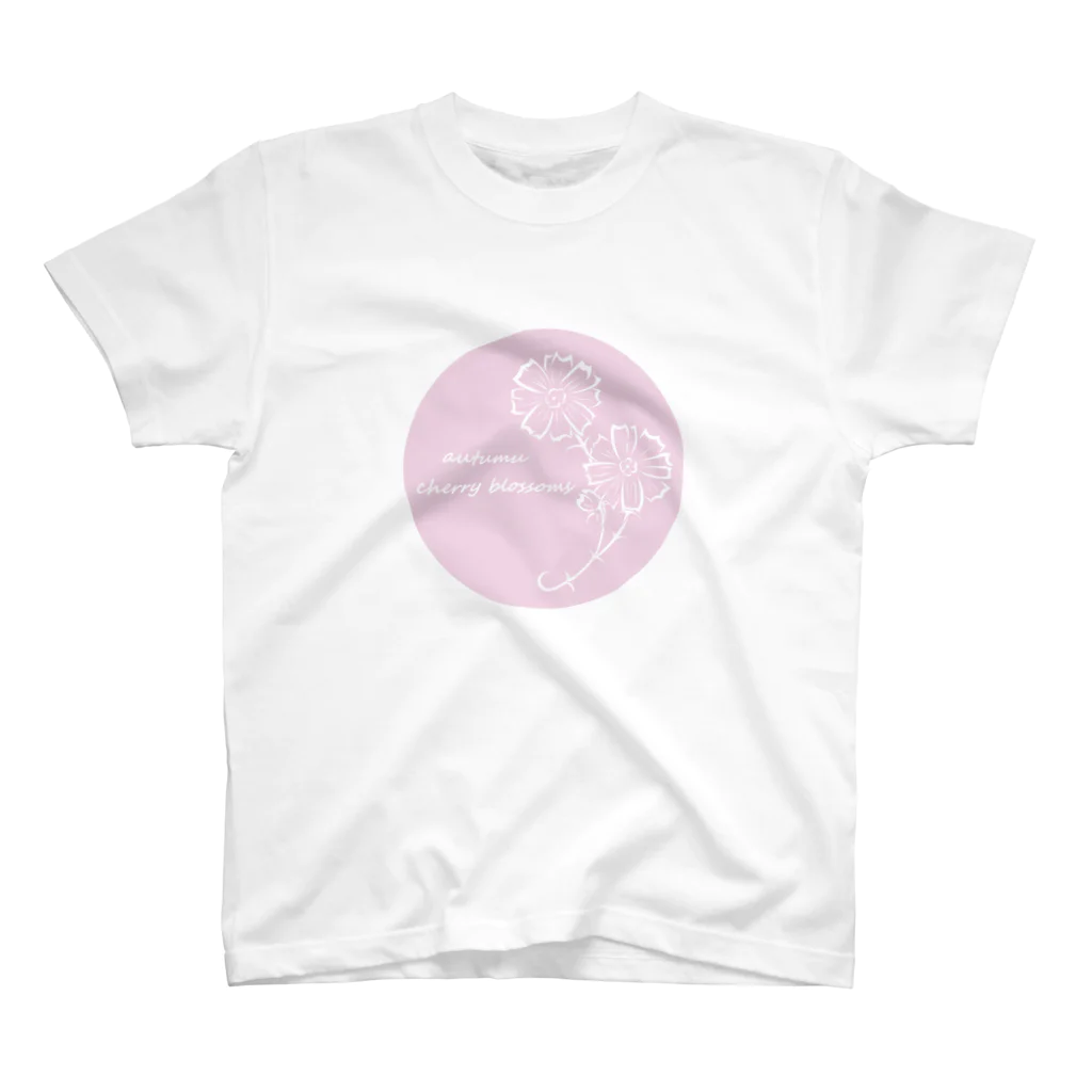 紫胡蝶の秋桜　Pi Regular Fit T-Shirt