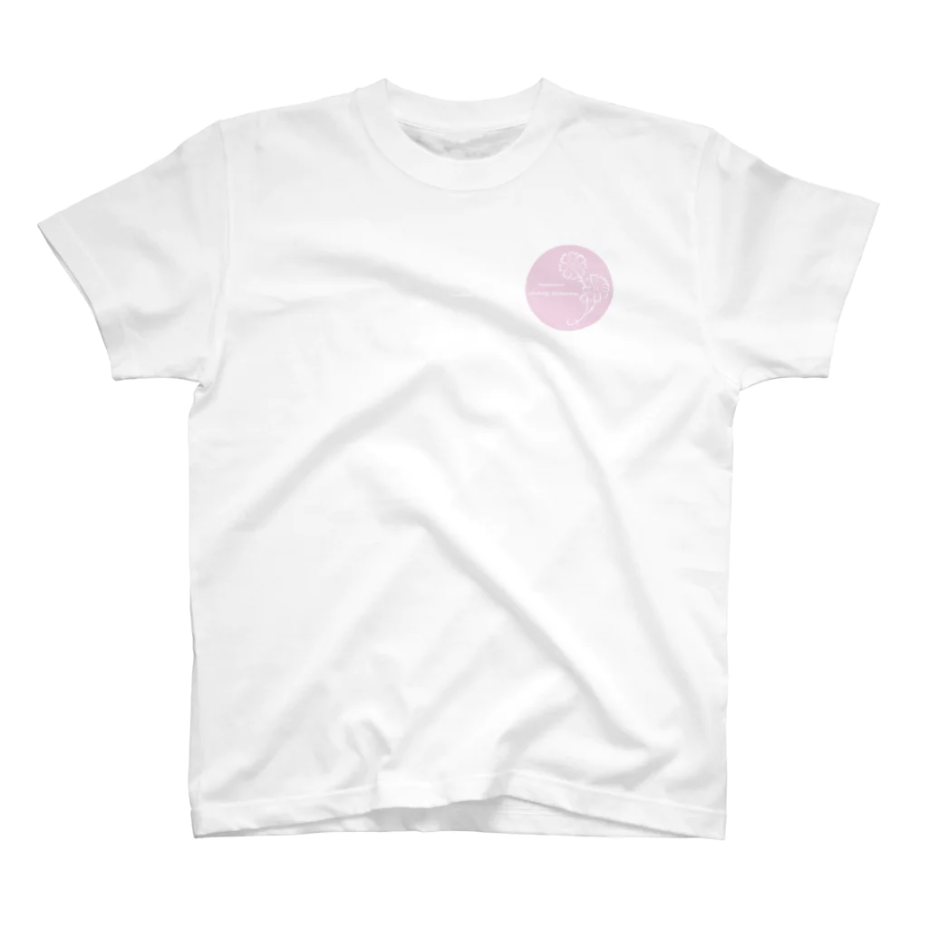 紫胡蝶の秋桜　Pi（ワンポイント） Regular Fit T-Shirt