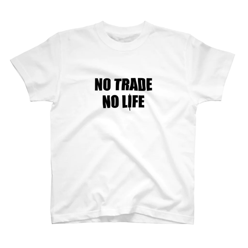 ニポトレ本舗☆投資家とトレーダーに捧ぐのノートレード・ノーライフ。NO TRADE NO LIFE Regular Fit T-Shirt