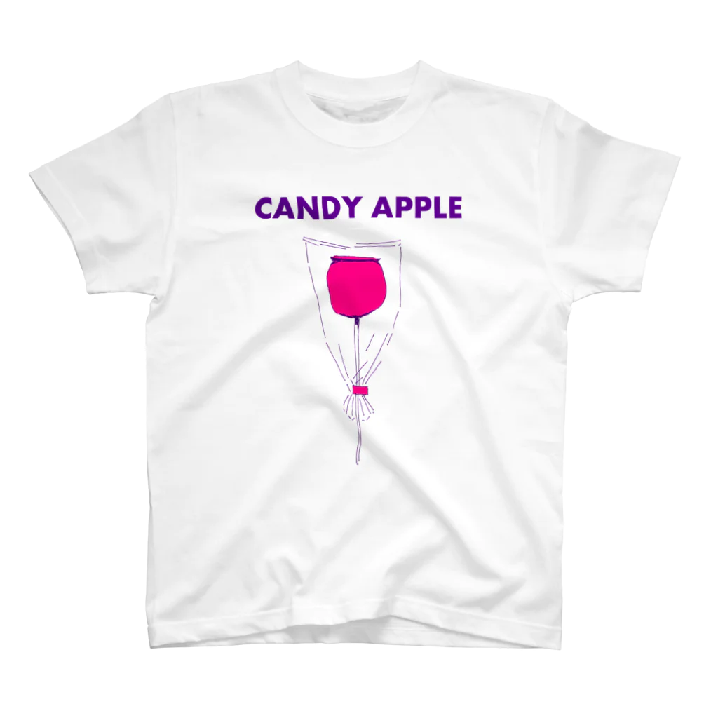 NIKORASU GOの祭りデザイン「りんご飴」 スタンダードTシャツ