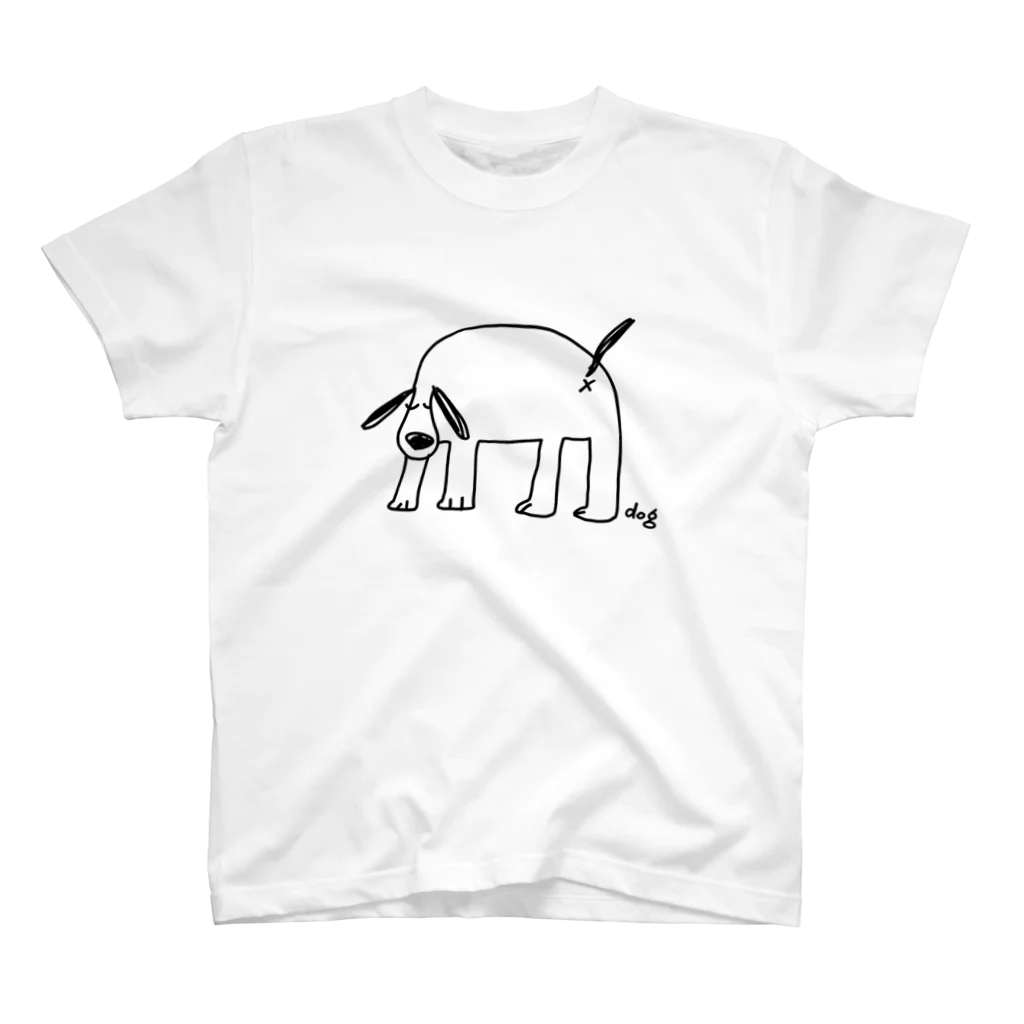 アニマルデザインのdog スタンダードTシャツ