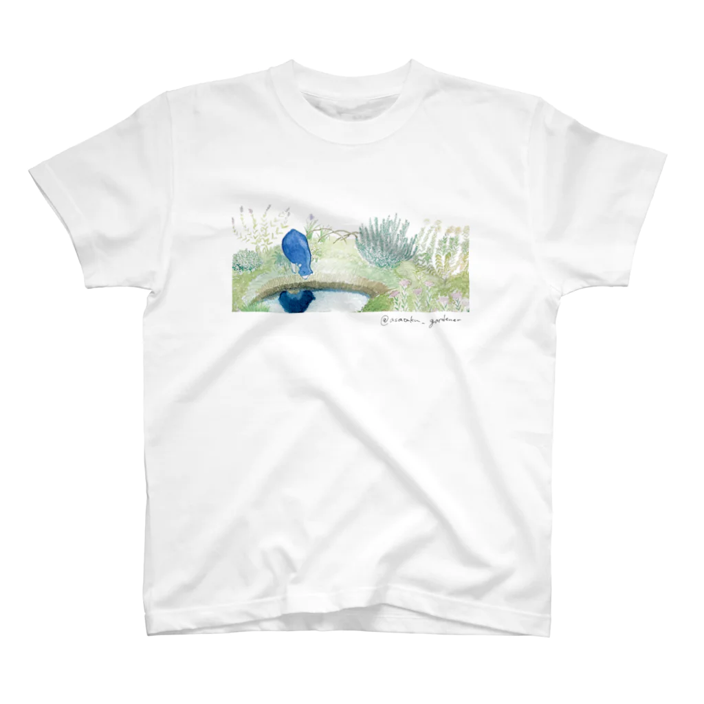 asataku gardener (alice garden design)の猫の庭 Regular Fit T-Shirt