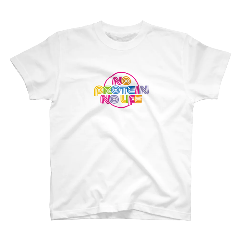 enjoy protein！プロテインを楽しもうのNO PROTEIN NO LIFE Regular Fit T-Shirt