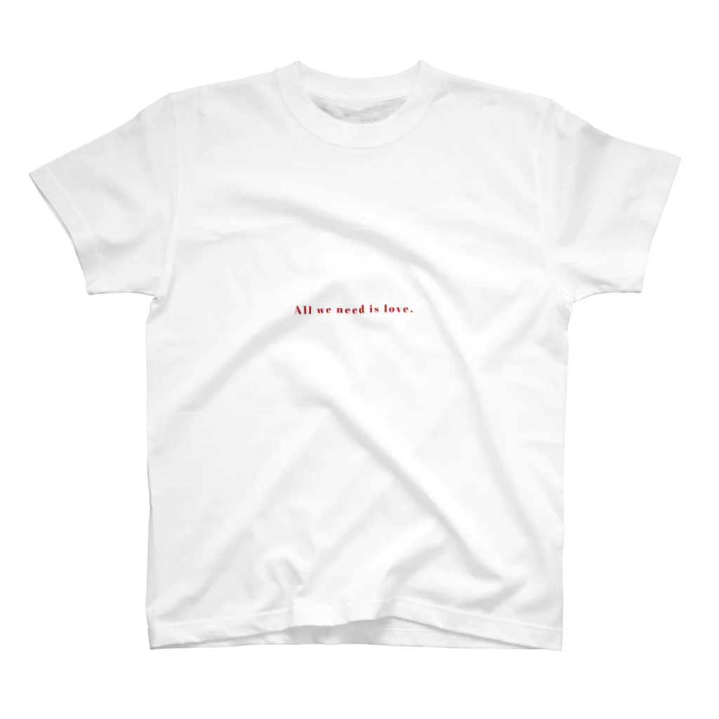 SUZU.のAll we need is love. スタンダードTシャツ