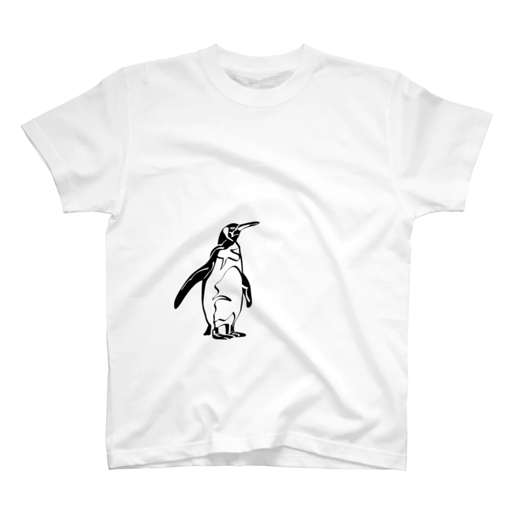 junichi-goodsのペンギン（モノクロ） スタンダードTシャツ