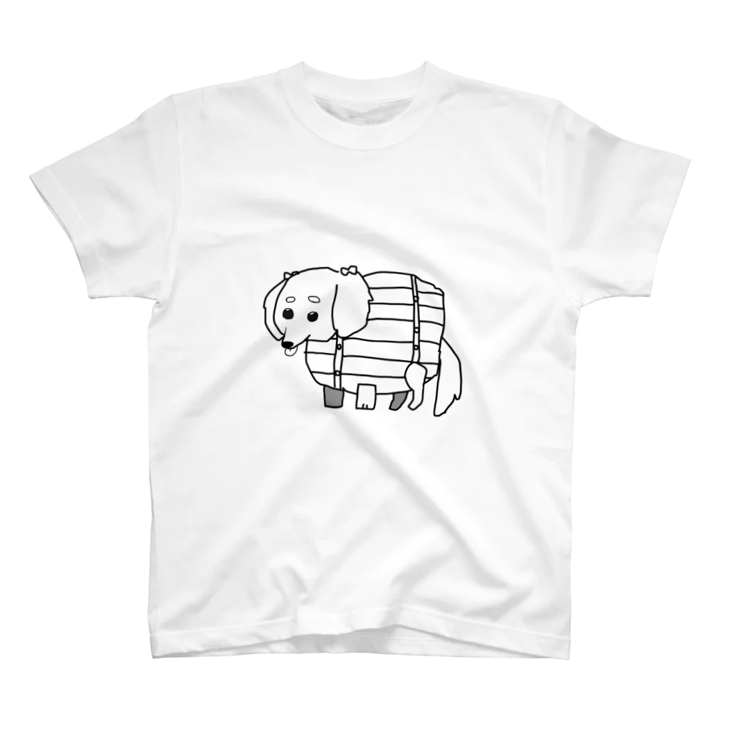 あざらしの樽犬のココちゃん スタンダードTシャツ