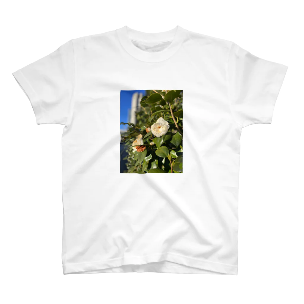 softihhardのOrganic white flower Tshrt Regular Fit T-Shirt