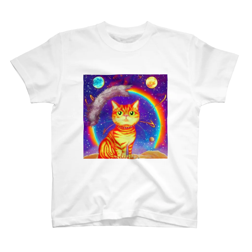 Space_Catsのスペースキャット Regular Fit T-Shirt