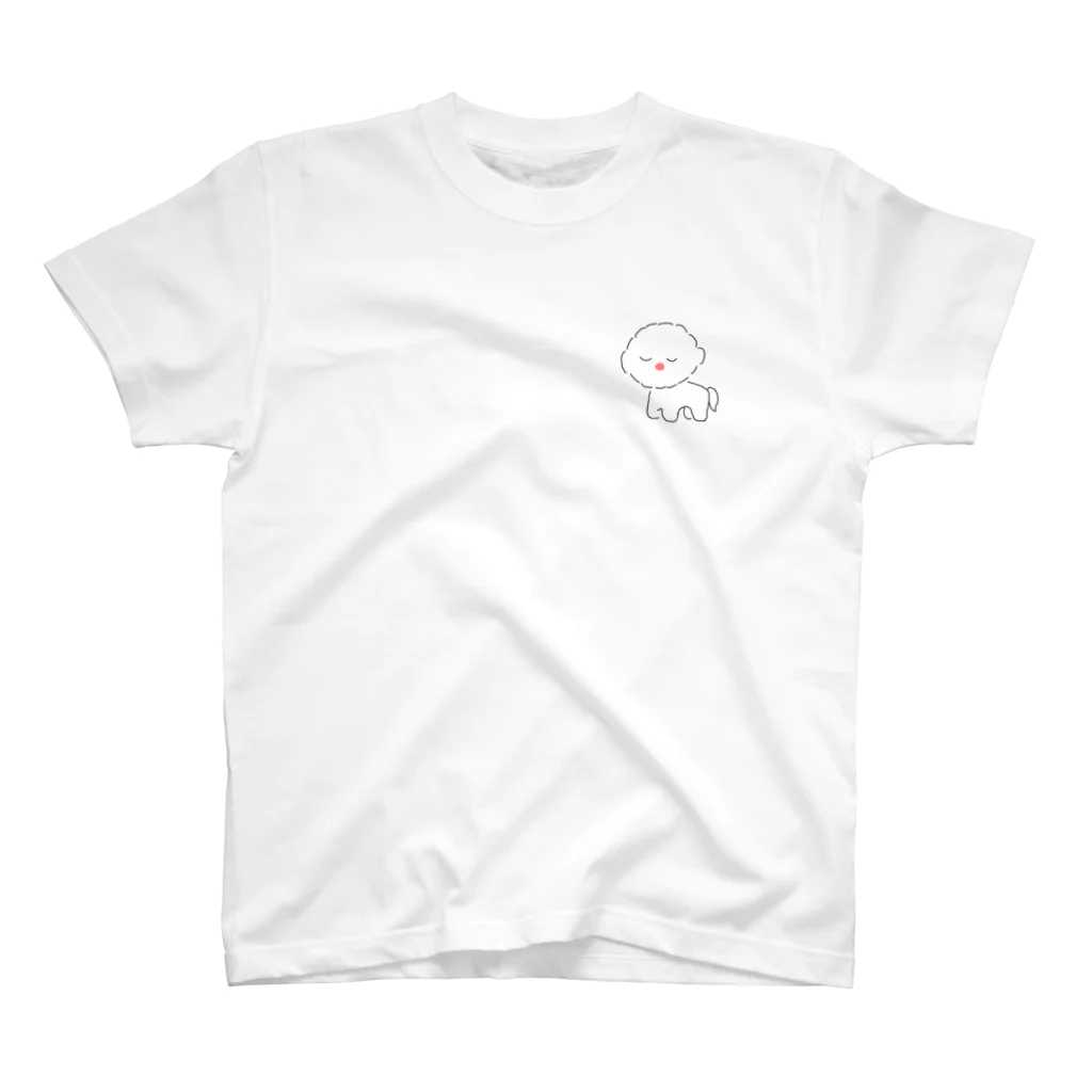 ぱんみみもちりん！ですのビションフリーゼのもちこちゃん Regular Fit T-Shirt