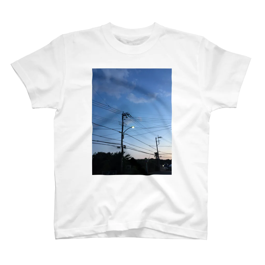 寝る煮るのLight+Pole Regular Fit T-Shirt