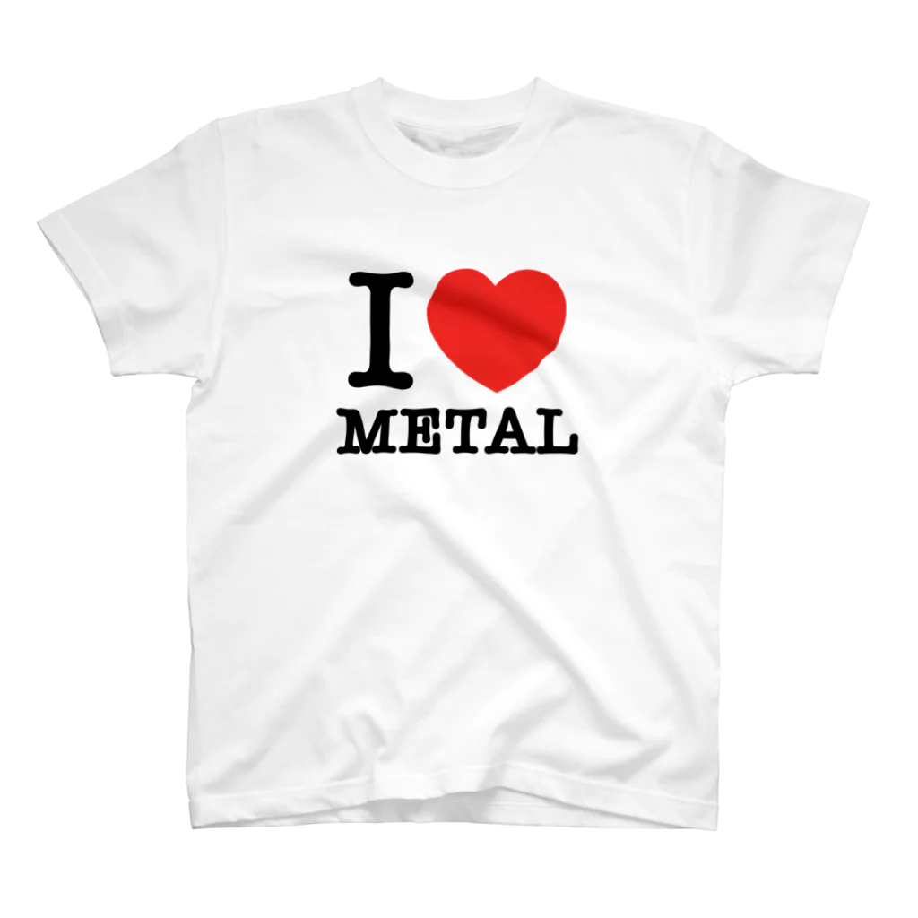 HachijuhachiのI LOVE METAL Regular Fit T-Shirt