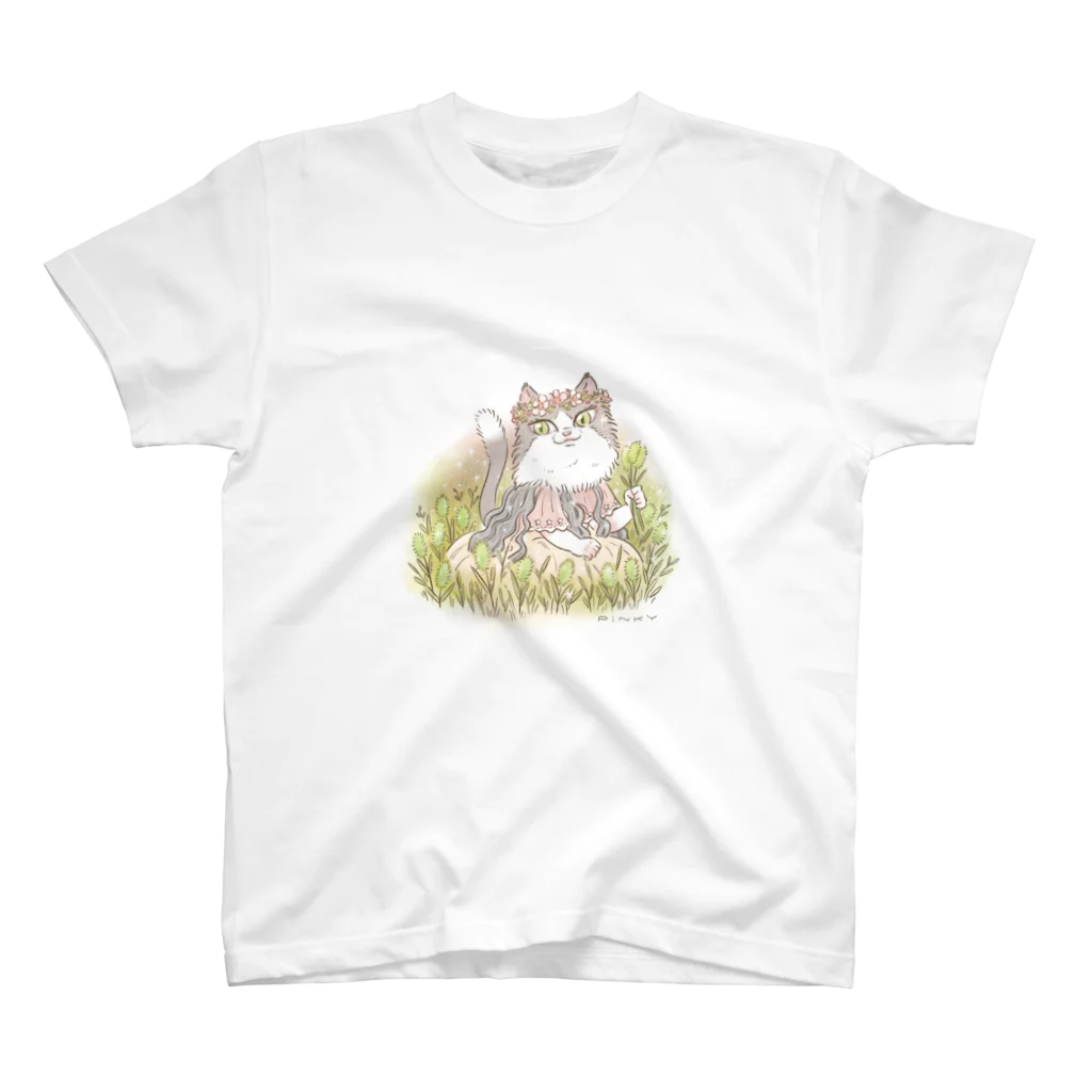 KOBEアニマルレスキューPinkyのプリンセスねこさま Regular Fit T-Shirt